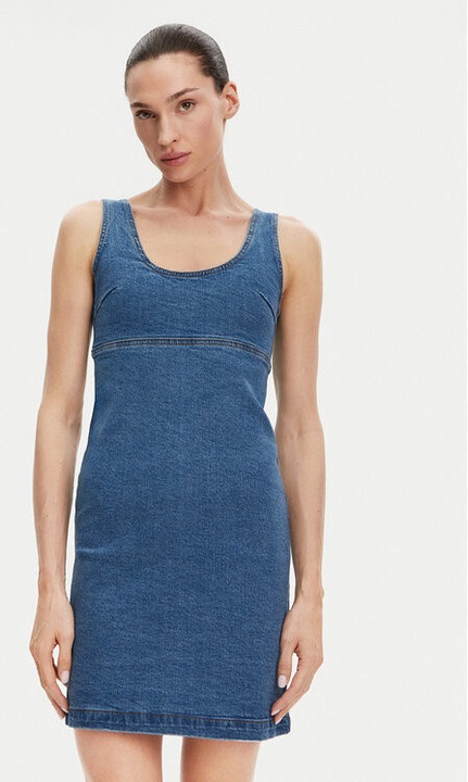 Női ruha, Silvian Heach, 304772351, Pamut, Kék, Kék