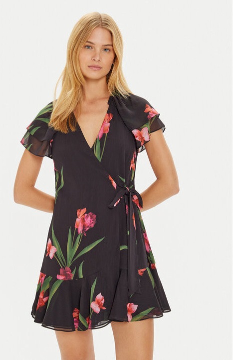 Női ruha, Ted Baker, 304732805, Poliészter, Fekete, Fekete