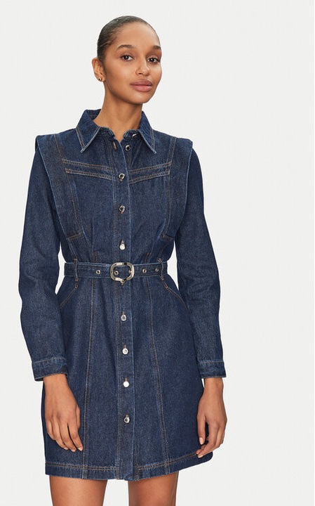 Дамска рокля, Morgan, 305253408, Памук, Син, Син