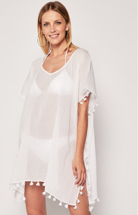 Дамска рокля, Seafolly, 9337611751344, Памук, Един размер INTL, Бяла