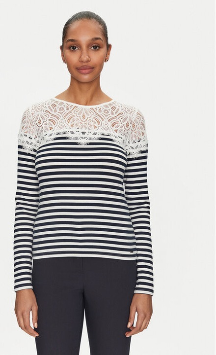 Bluza dama, Morgan, 305253620, Poliester/Bumbac/Elastan, Albastru, Albastru