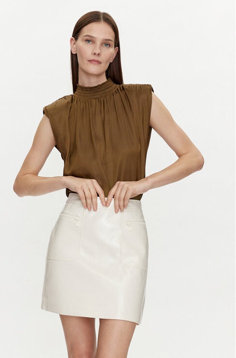 Bluza dama, Morgan, 303918484, Poliester reciclat/Poliester, Maro, Maro, 36