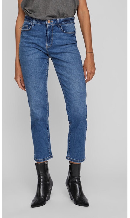 Дамски дънки, Vila, 301807216, Памук/Памук, Син, Син