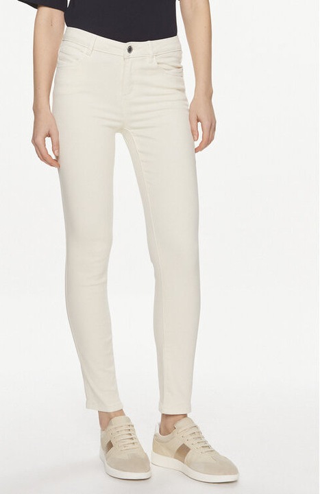 Blugi dama, Morgan, 303917173, Bumbac/Poliester, Bej, Bej