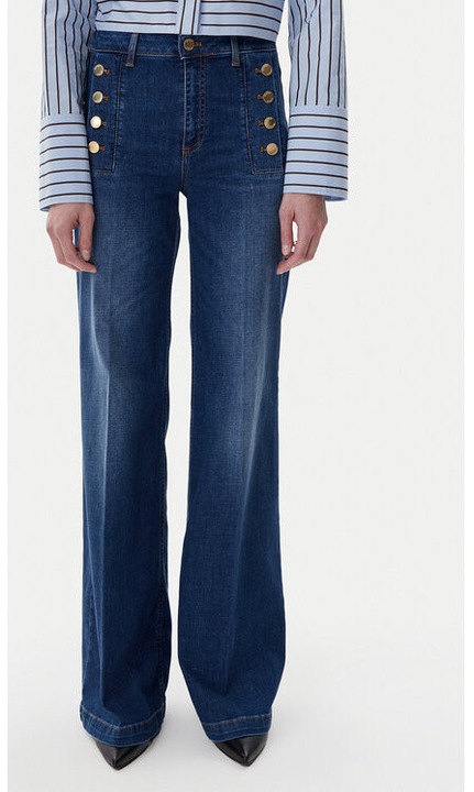 Blugi dama, Vicolo, 305405586, Bumbac, Albastru, Albastru, S