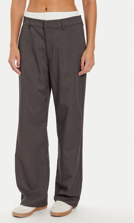 Női nadrág, Noisy May, 304515224, Újrahasznosított poliészter/Poliészter, Szürke, Szürke