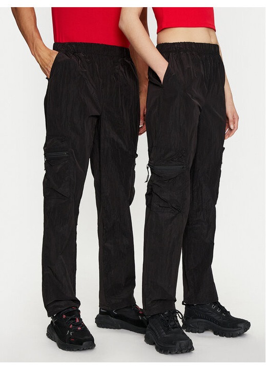 Uniszex nadrág, Rains, 303718251, Nejlon, Fekete, Fekete