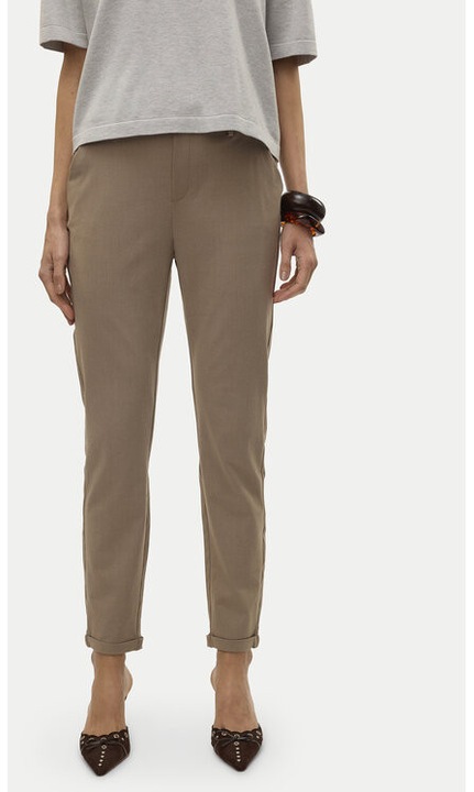 Női nadrág, Vero Moda, 304786761, Újrahasznosított poliészter/viszkóz, S-L32 EU, Bézs