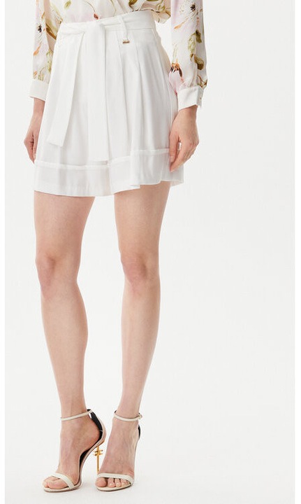 Pantaloni scurti dama, Artigli, 305291066, Viscoza, Alb, Alb
