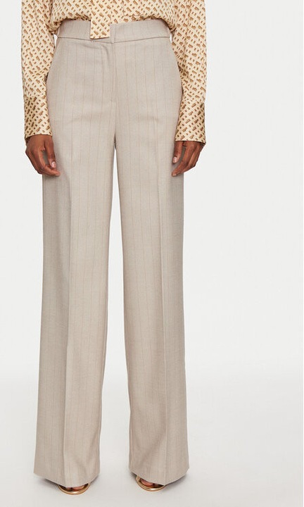 Női nadrág, Maryley, 304864964, Poliészter/Viszkóz, Bézs, Bézs, S