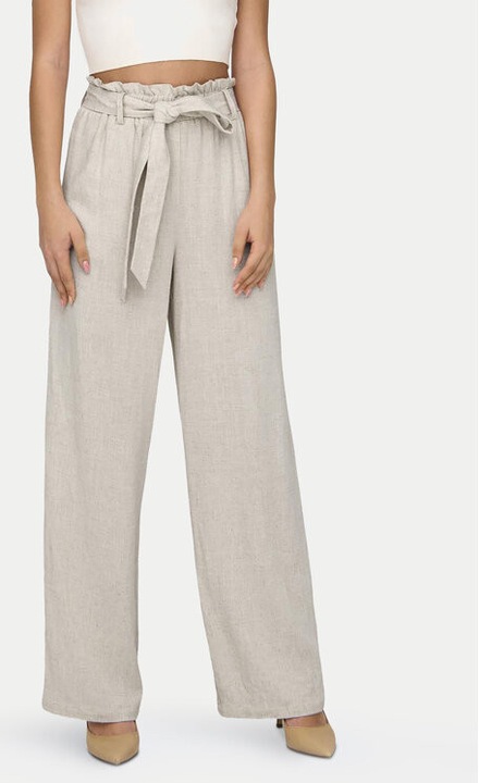 Női nadrág, Only, 303618650, viszkóz/lenvászon, L-L32 EU, szürke