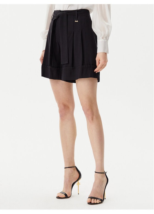 Női rövidnadrág, Artigli, 305291028, Viszkóz, Fekete, Fekete