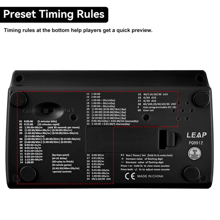 Ceas de sah digital Leap Advanced - eMAG.ro