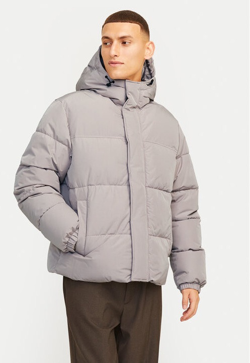 Geaca barbati, Jack and Jones, 304513930, Poliester, Gri, Gri