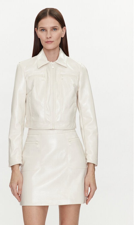 Geaca dama, Morgan, 303918026, Piele ecologica, Bej, Bej, 42