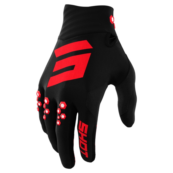 Manusi motocross SHOT Contact Red, Marime: XS
