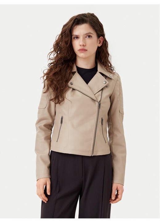 Geaca dama, Noisy May, 304807756, Piele ecologica, M INTL, Bej