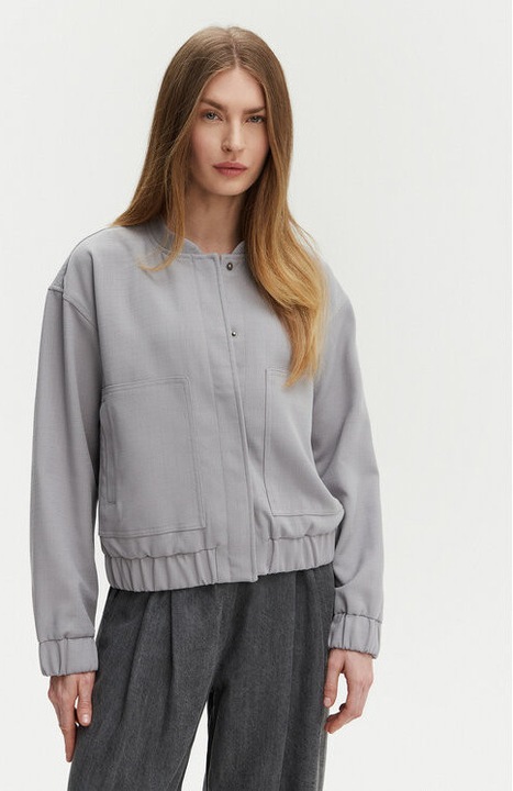 Női kabát, Pieces, 304915406, Újrahasznosított poliészter/Poliészter, Szürke, Szürke