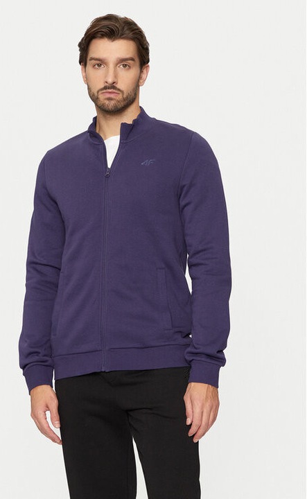 Bluza barbati, 4F, 303944964, Bumbac/Poliester, Albastru, Albastru, L