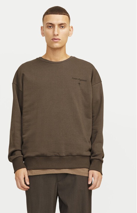 Bluza barbati, Jack and Jones, 304370311, Poliester reciclat/Bumbac, Maro, Maro