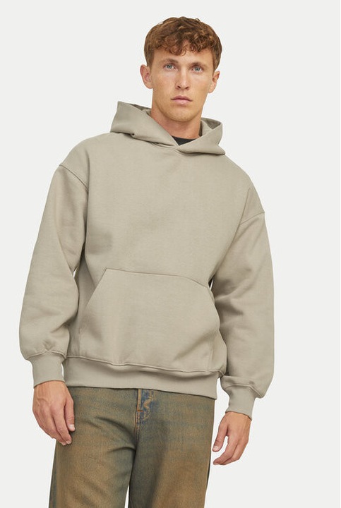 Bluza barbati, Jack and Jones, 304516368, Bumbac/Poliester, Bej, Bej, S