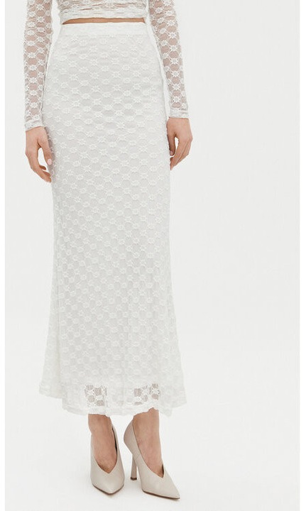 Fusta dama, Bardot, 304921469, Poliamida/Bumbac/Elastan, Alb, Alb