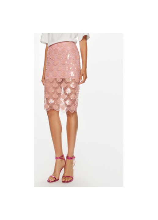 Fusta dama, Rotate, 304471728, Poliester reciclat, Roz, Roz, 36