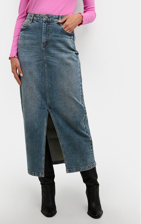 Дамска пола, Kaffe, 304099229, Памук/Памук, Син, Син, 34