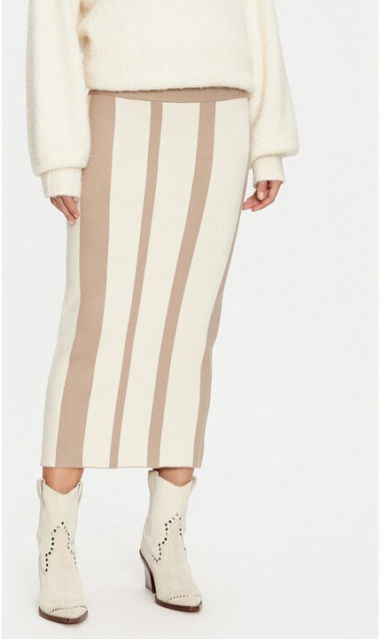 Дамска пола, Vero Moda, 304510717, Вискоза/Полиестер, M INTL, Бежов