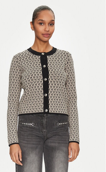 Cardigan dama, Morgan, 305253170, Viscoza/Poliamida, Negru, Negru