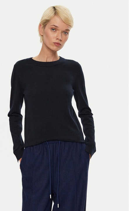 Pulover dama, Boss, 304333866, Lana, Albastru, Albastru