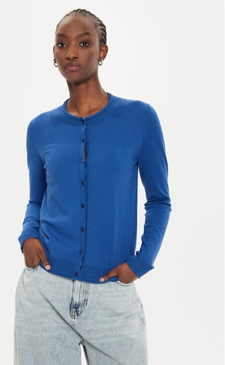 Cardigan dama, Sisley, 304280191, Viscoza/Poliester, Albastru, Albastru, XS