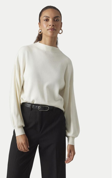Pulover dama, Vero Moda, 304509285, Viscoza/Poliester, Bej, Bej