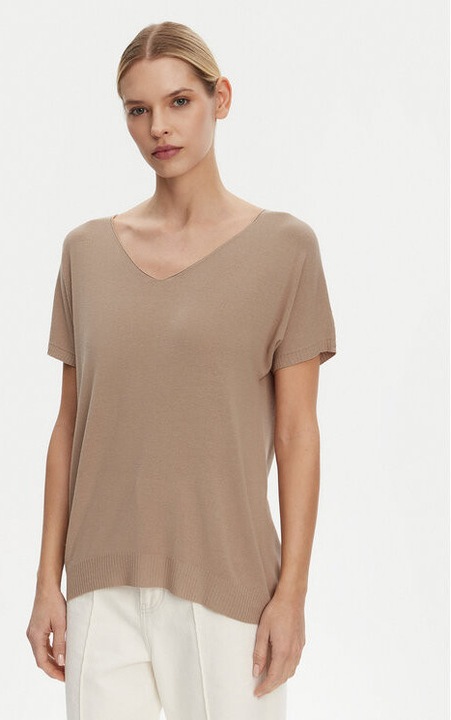 Női pulóver, Kontatto, 305341006, Viszkóz, Egy méret INTL, Barna