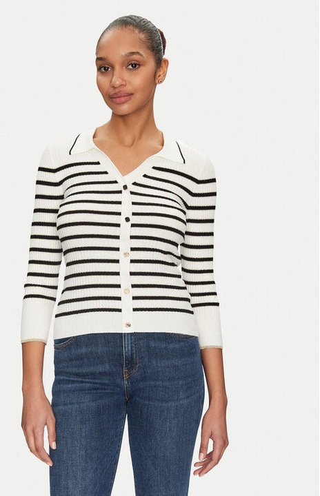 Cardigan dama, Morgan, 305253101, Viscoza/Poliamida, Alb, Alb