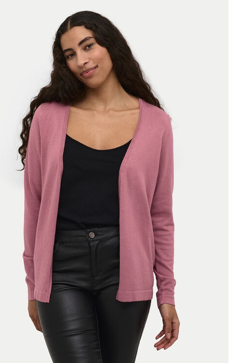 Női kardigán, Kaffe, 304753268, Viszkóz/Nejlon, Rózsaszín, Rózsaszín