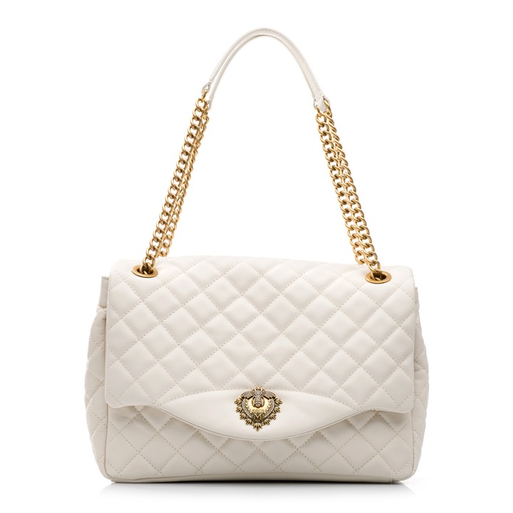 Geanta dama Musette JAQUELINE MM ivoire, Ivoire