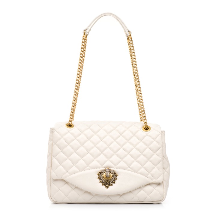 Geanta dama Musette JAQUELINE MM ivoire, Ivoire