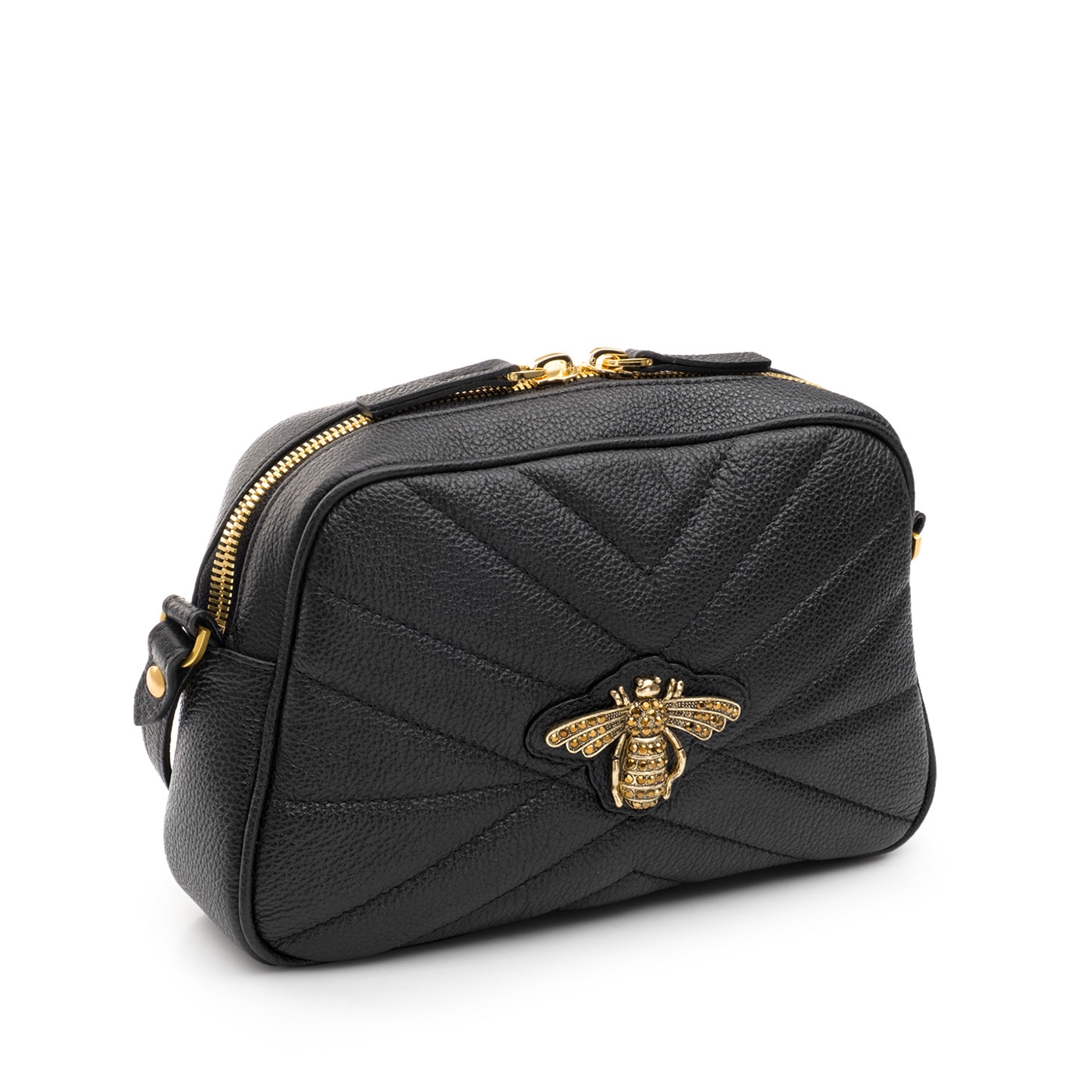 Geanta dama, Musette, NEW TASHA, BEEPiele naturala, negru, 26 x 6 x 17 ...