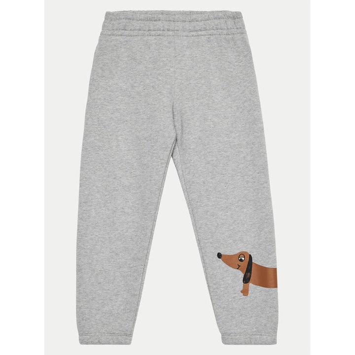 Pantaloni copii, Mini Rodini, 304158193, Bumbac organic, Gri, Gri, 140-146 CM