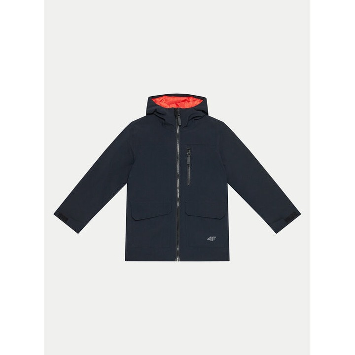 Jacheta baieti, 4F, 303946173, Poliester, Negru, Negru