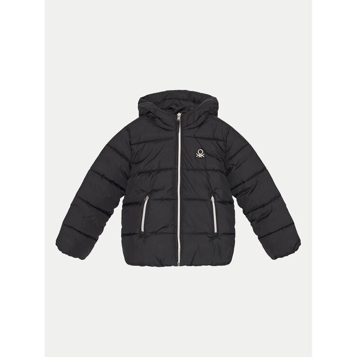 Geaca fete, United Colors Of Benetton, 304268540, Nylon, Negru, Negru