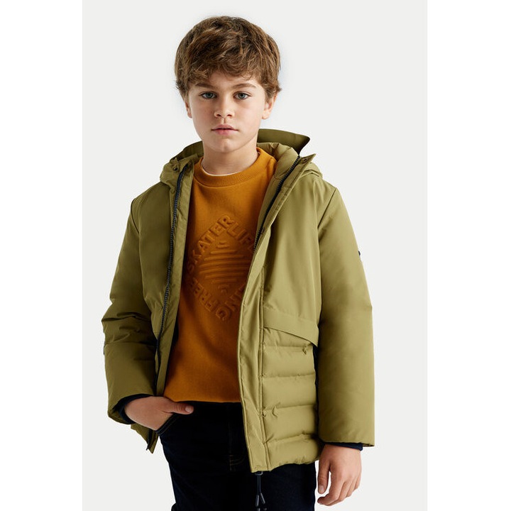 Jacheta baieti, Mayoral, 304297649, Poliester, 152 CM, Verde