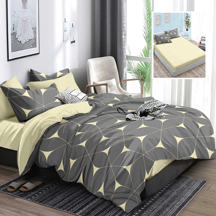 Lenjerie de Pat FINET 6 Piese cu Husa (HF6P328)