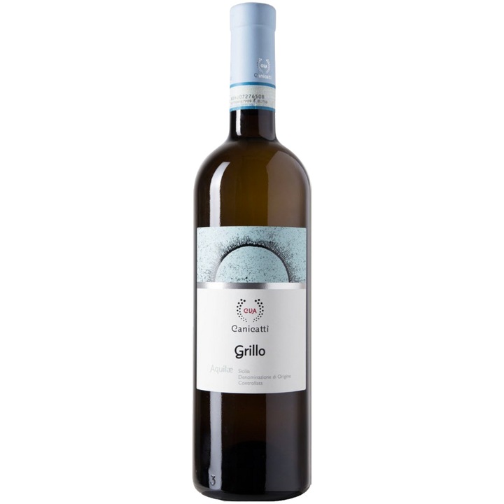 Vin Alb Canicatti Aquillae, Grilla DOC, Sec, 0.75l