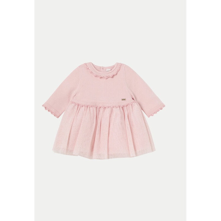 Рокля за момиче, Майорал, 304311284, Полиестер/Вискоза/Полиамид, Розова, Розово