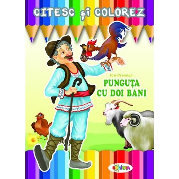 Citesc si colorez: Punguta cu doi bani
