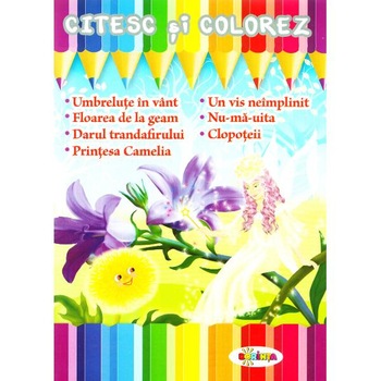 Citesc si colorez: Umbrelute in vant Citesc si colorez: Umbrelute in vant