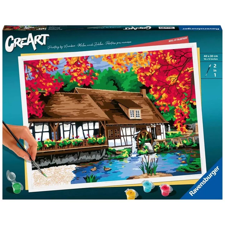 Комплект за рисуване CreArt, Ravensburger, премиум B, 5 цвята