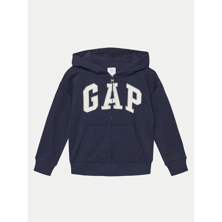 Bluza baieti, Gap, 305289711, Bumbac/Poliester reciclat, Albastru, Albastru, 134 CM